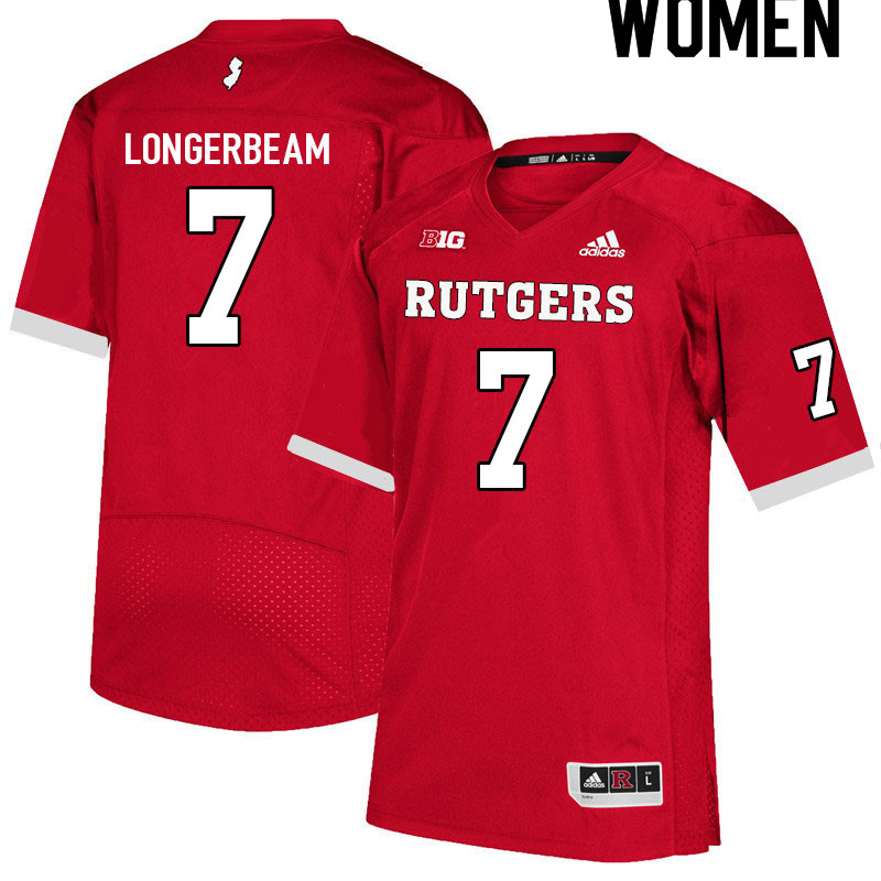 Women #7 Robert Longerbeam Rutgers Scarlet Knights College Football Jerseys Sale-Scarlet